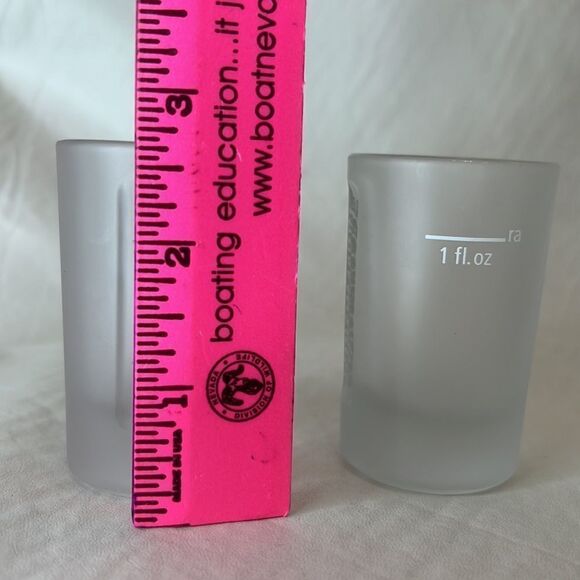 Jagermeister 1 Fl Oz Shot Frosted Glasses 1 1/2 In Diameter 2 3/4 In Tall Set 2 - Picture 5 of 5